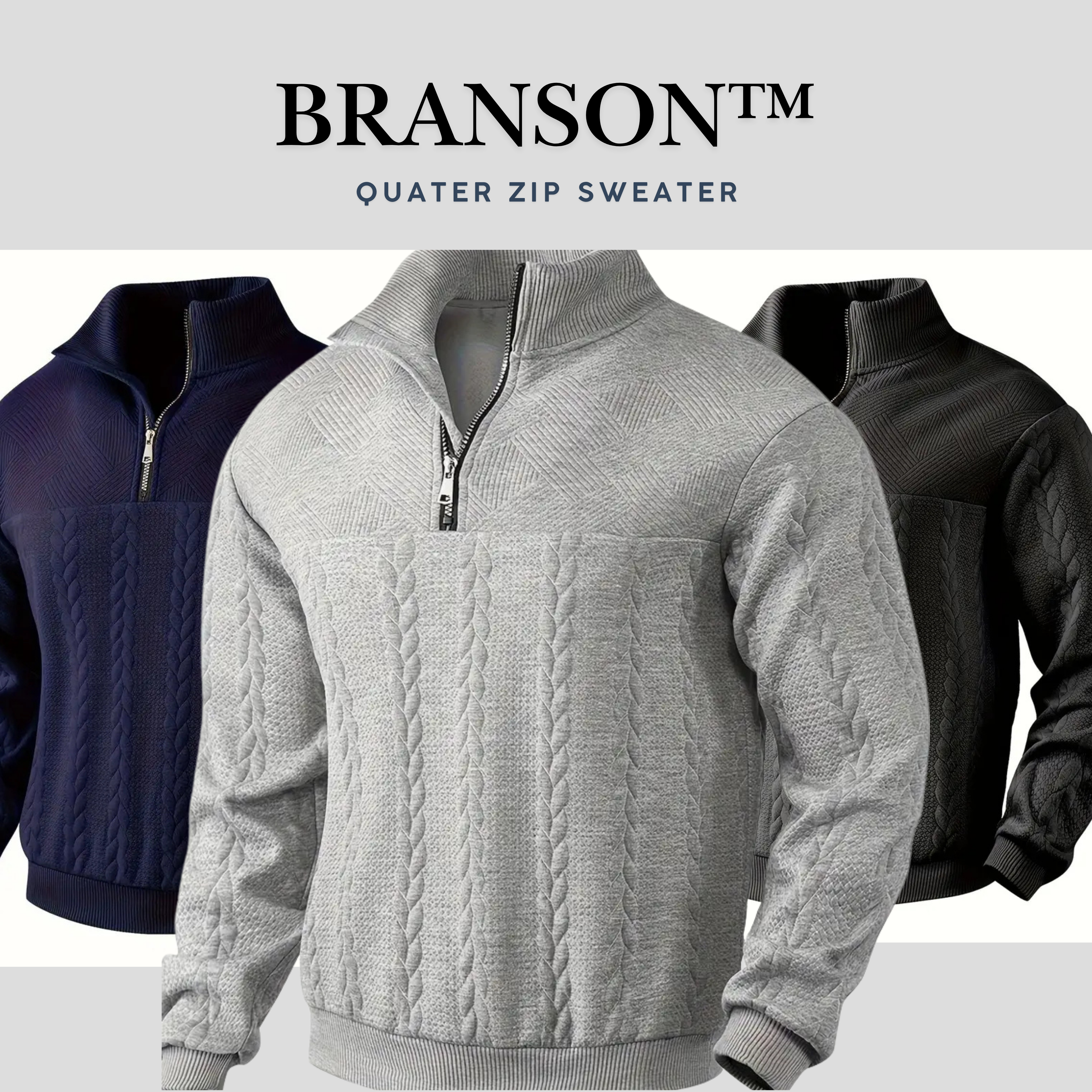 Branson™ Quarter Zip Sweater