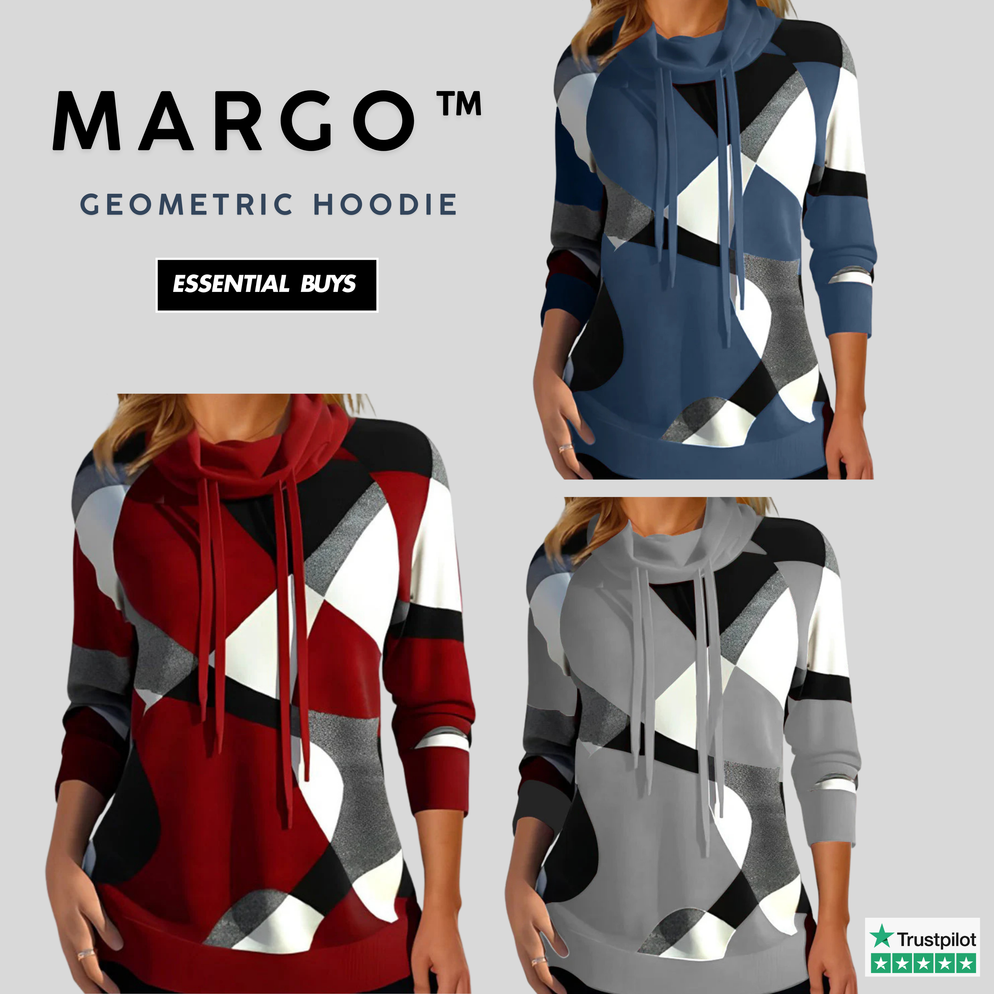 Margo™ Geometric Hoodie